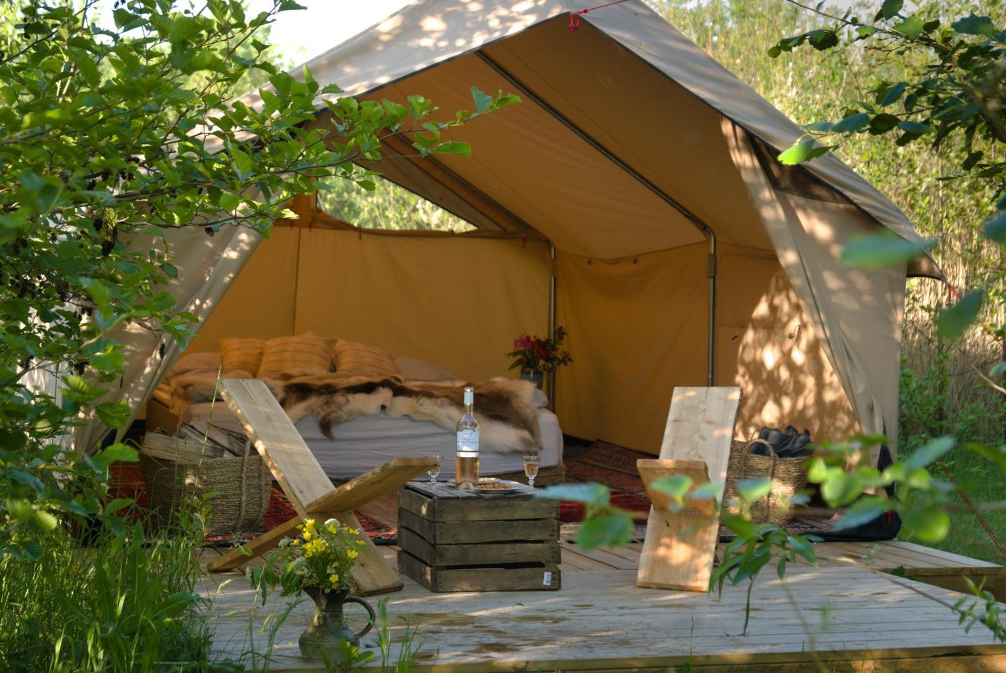 Naturlig Pa Korsgarden Glamping Nysted Esterno foto
