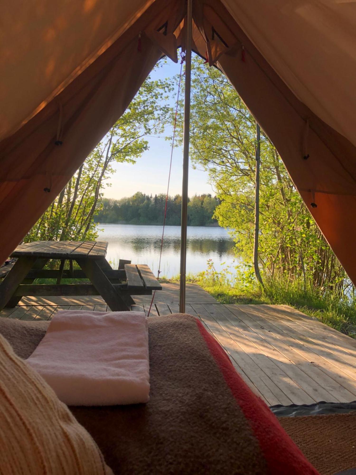 Naturlig Pa Korsgarden Glamping Nysted Esterno foto