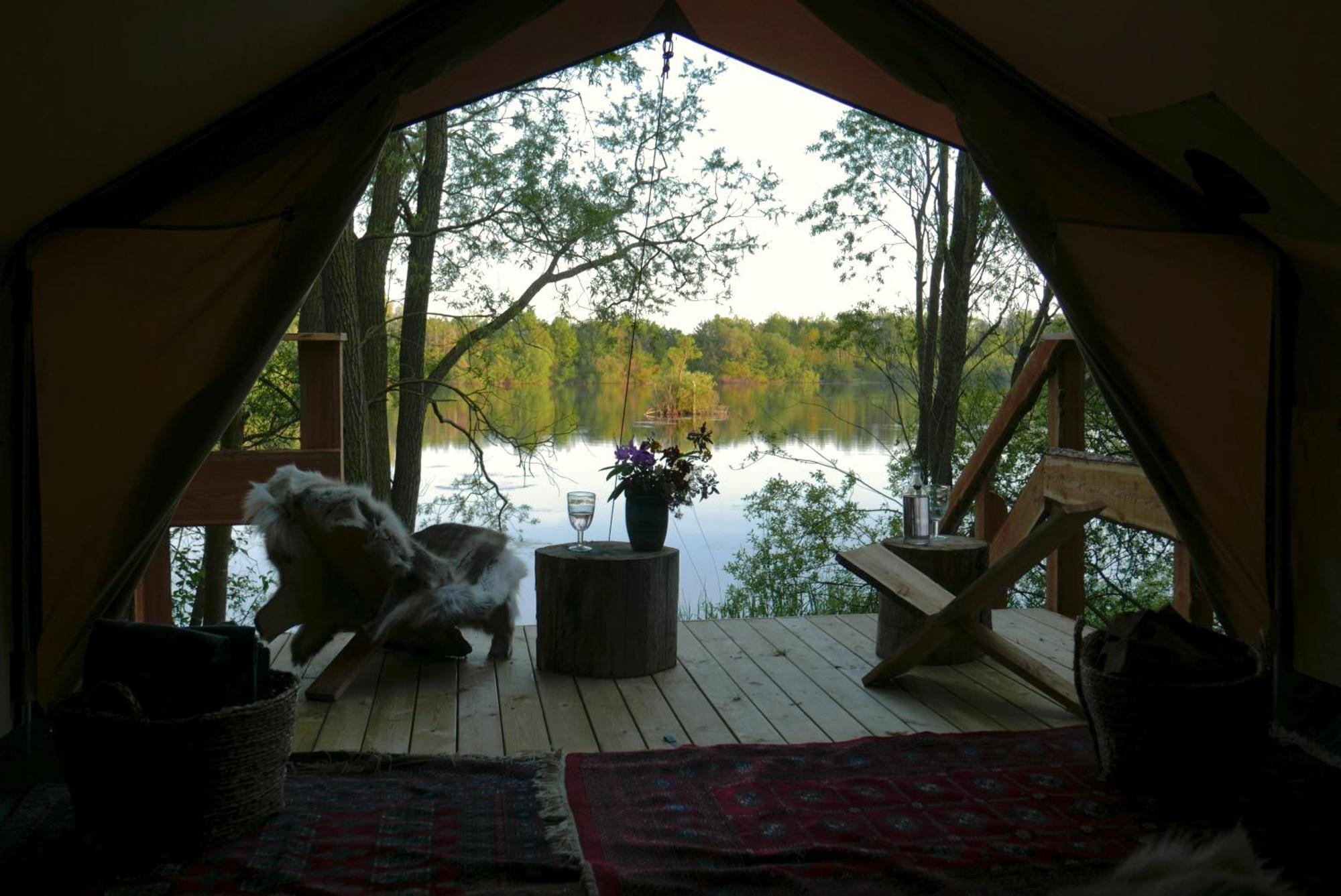 Naturlig Pa Korsgarden Glamping Nysted Esterno foto