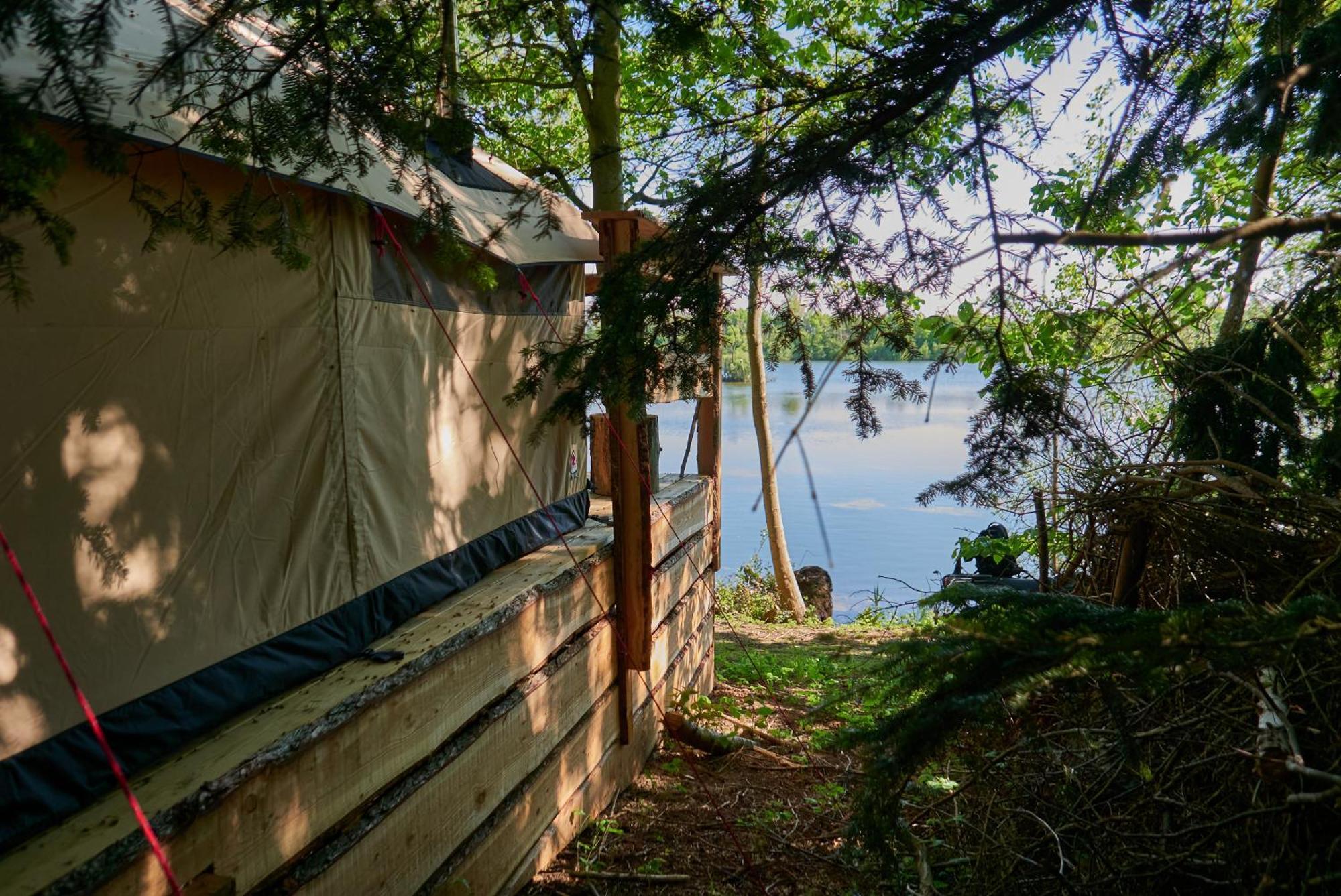 Naturlig Pa Korsgarden Glamping Nysted Esterno foto